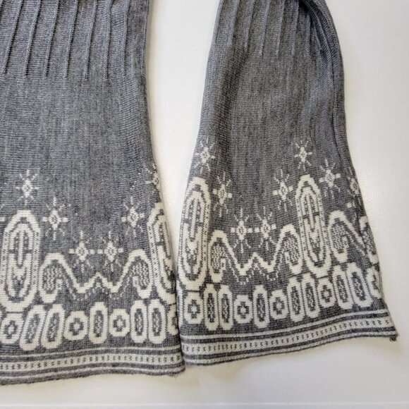 Grey Ribbed Bell Sleeves Sweater Dress  One Size Fits Most - NWOT - Picture 4 of 7